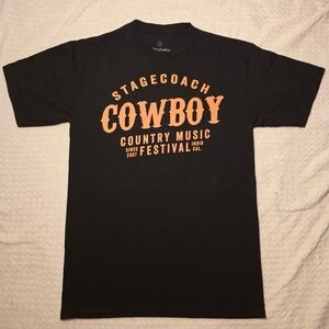 Cowboy Stagecoach Music Festival Black Graphic Tee
